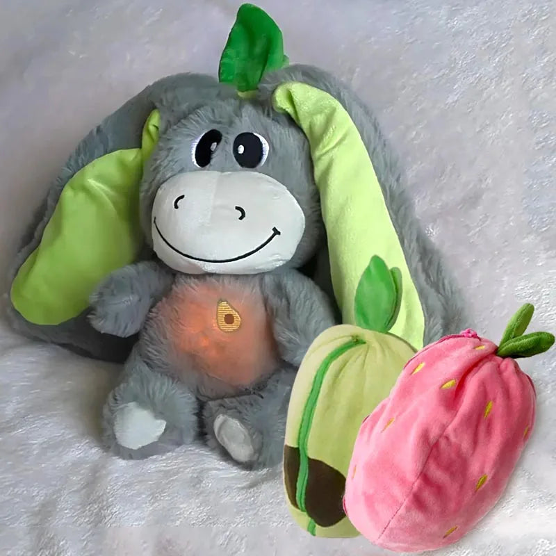Strawberry Donkey Breathing Plush Doll for kids
