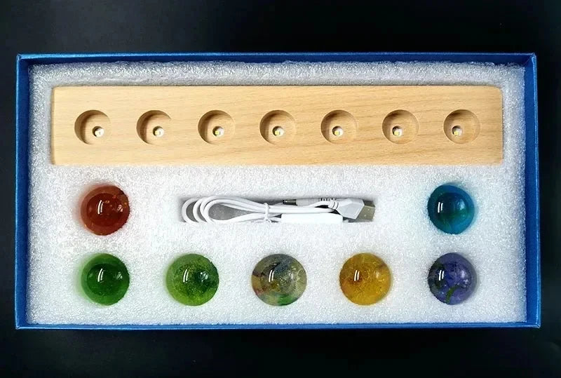 7-Color Glass Crystal Balls