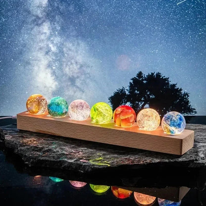 7-Color Glass Crystal Balls